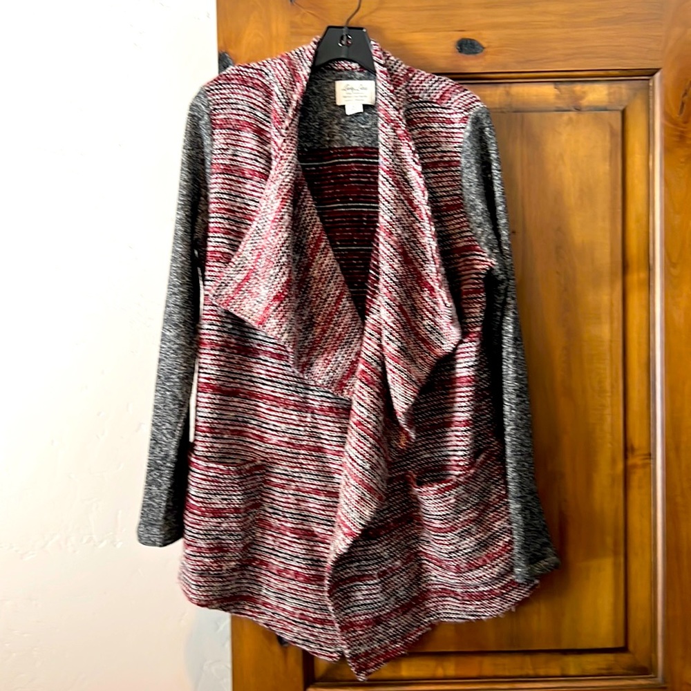 Great looking, multicolor, LuckyBrand  wrap, sweater, size large